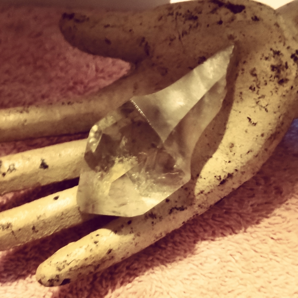 Large crystal for wand or necklace to clear energy